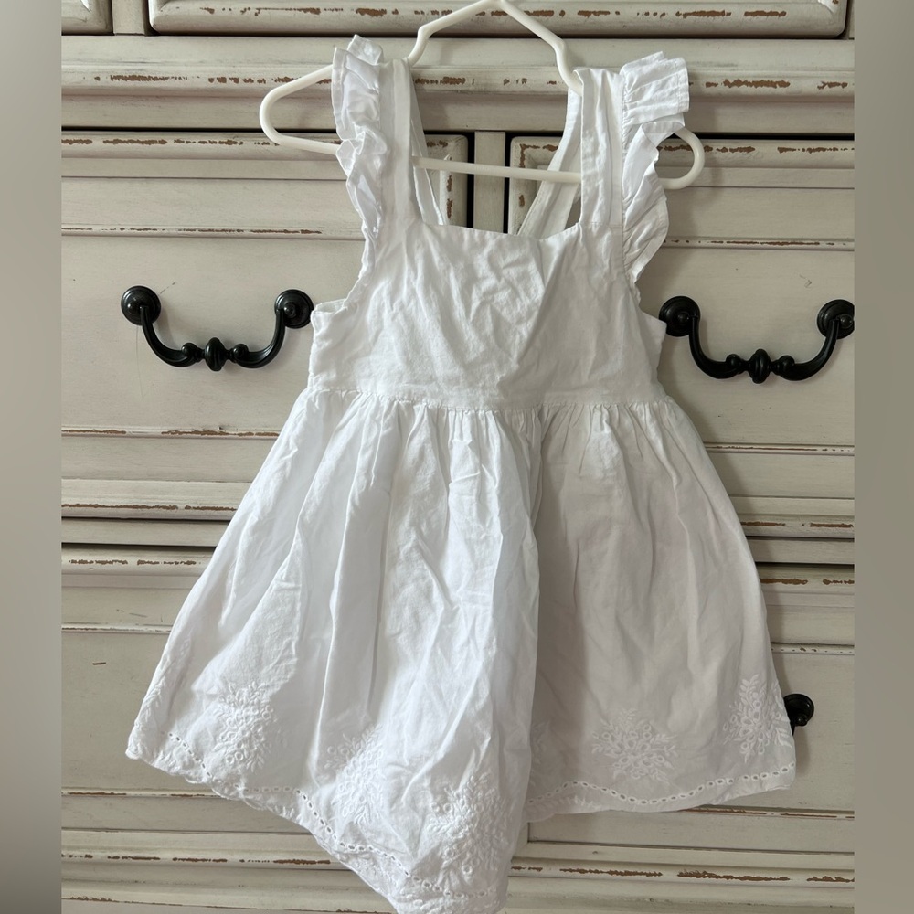 Oshkosh embroidered white dress